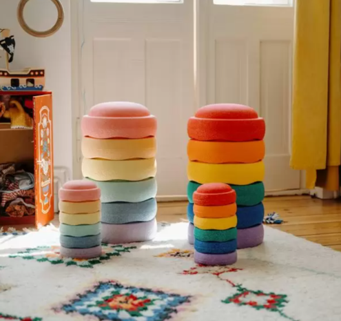 Stapelstein Original Mini Regenboog - Pastel Stapelstein Original Mini Regenboog - Pastel