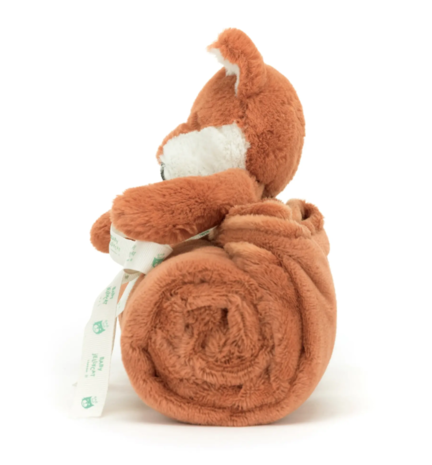 Jellycat Bashful Fox Cub Blankie