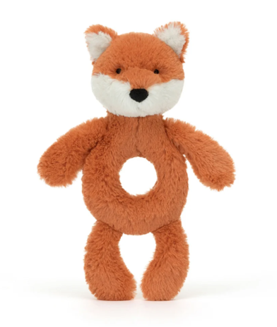 Jellycat Bashful Fox Cub Ring Rattle Jellycat Bashful Fox Cub Ring Rattle
