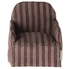 Maileg Muizen Fauteuil Stoel Rood Gestreept Maileg Muizen Fauteuil Stoel Rood Gestreept