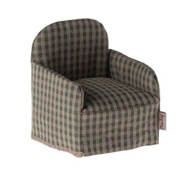 Maileg Muizen Fauteuil Stoel Groen Geruit Maileg Muizen Fauteuil Stoel Groen Geruit
