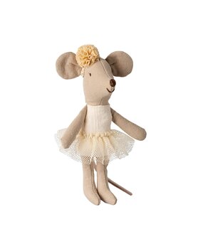 Maileg Ballerina Mouse Off White, Little sister Maileg Ballerina Mouse Off White, Little sister