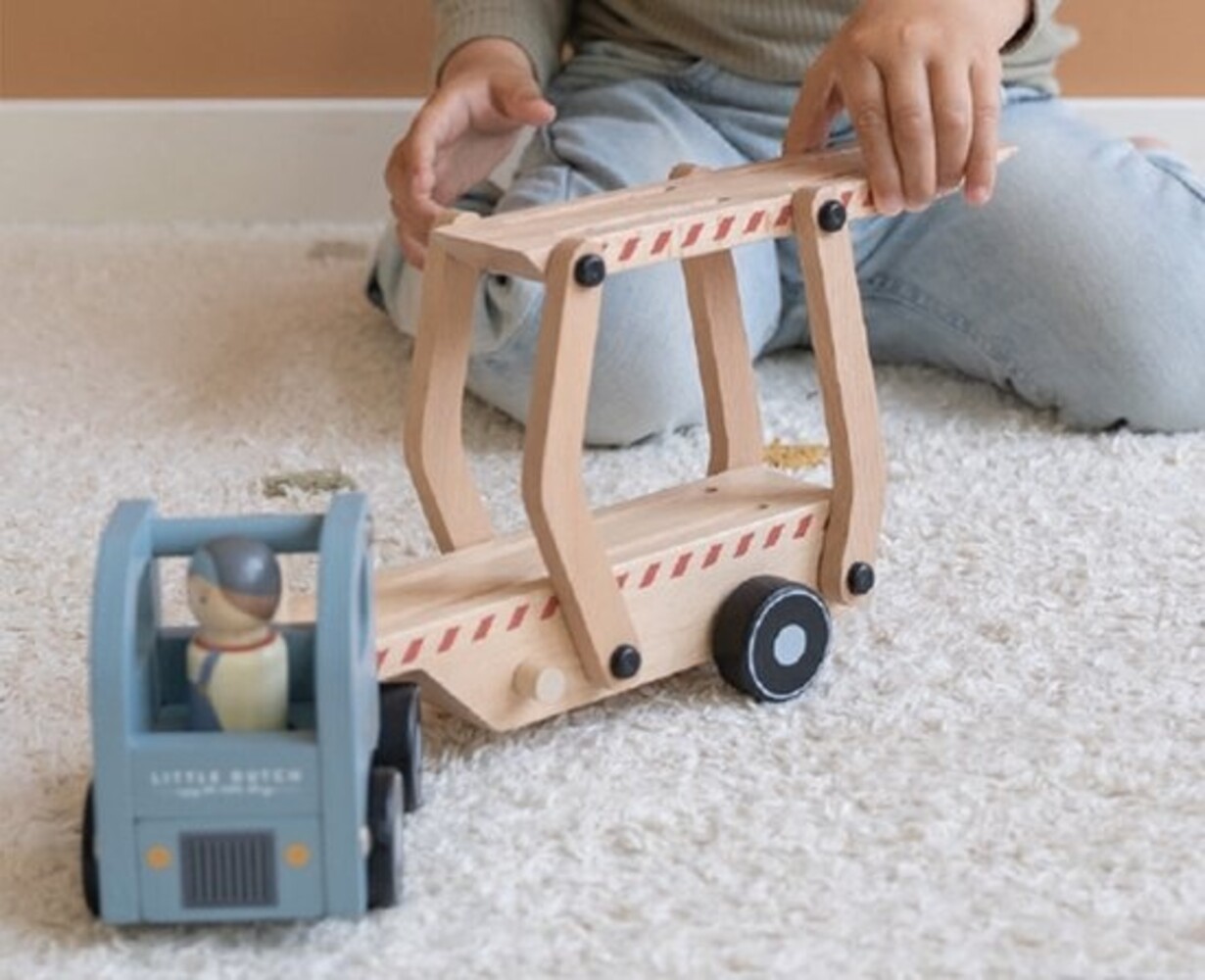 Little Dutch Houten Truck Transportwagen