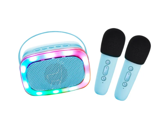 Lalarma Karaoke set 2 Microfoons Blue Lalarma Karaoke set 2 Microfoons Blue