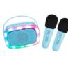 Lalarma Karaoke set 2 Microfoons Blue Lalarma Karaoke set 2 Microfoons Blue