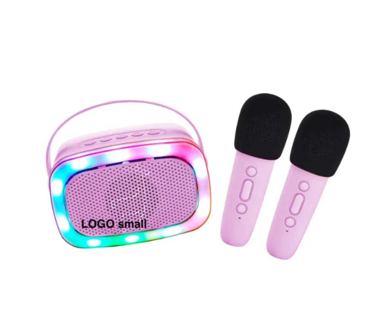 Lalarma Karaoke set 2 Microfoons Lila Lalarma Karaoke set 2 Microfoons Lila