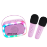 Lalarma Karaoke set 2 Microfoons Lila