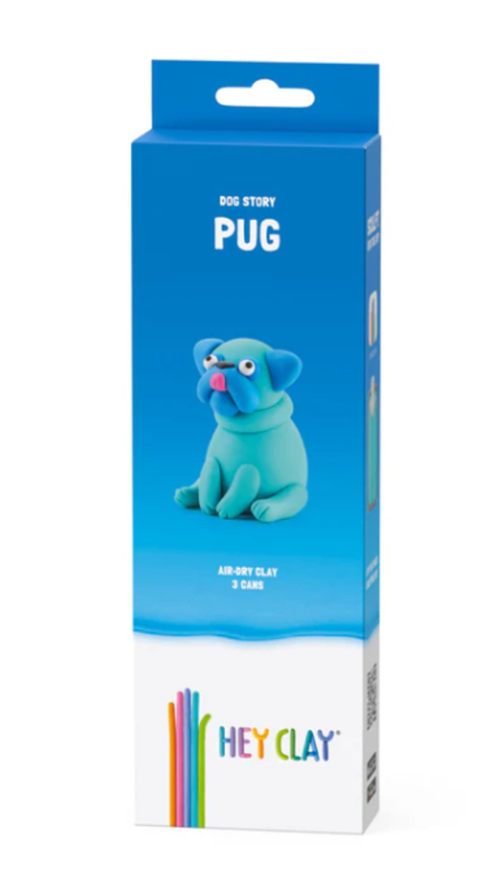 Hey Clay Interactieve Boetseerklei Pug (3 kleuren)