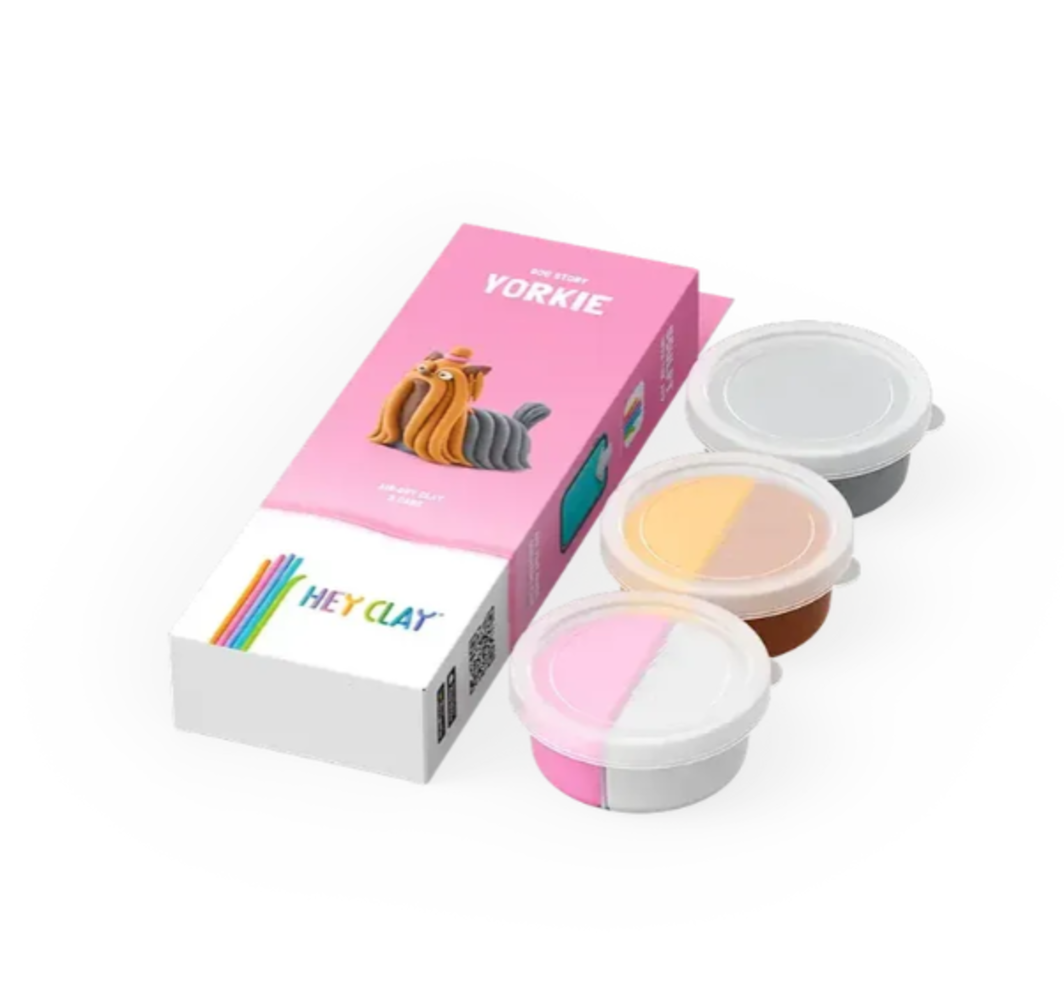 Hey Clay Interactieve Boetseerklei Yorki (3 kleuren) Hey Clay Interactieve Boetseerklei Yorki (3 kleuren)