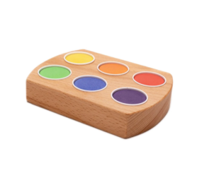 Grennn Waterverf houder 6 kleuren Regenboog Grennn Waterverf houder 6 kleuren Regenboog