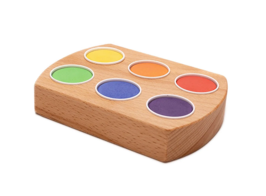 Waterverf houder 6 kleuren Regenboog afbeelding