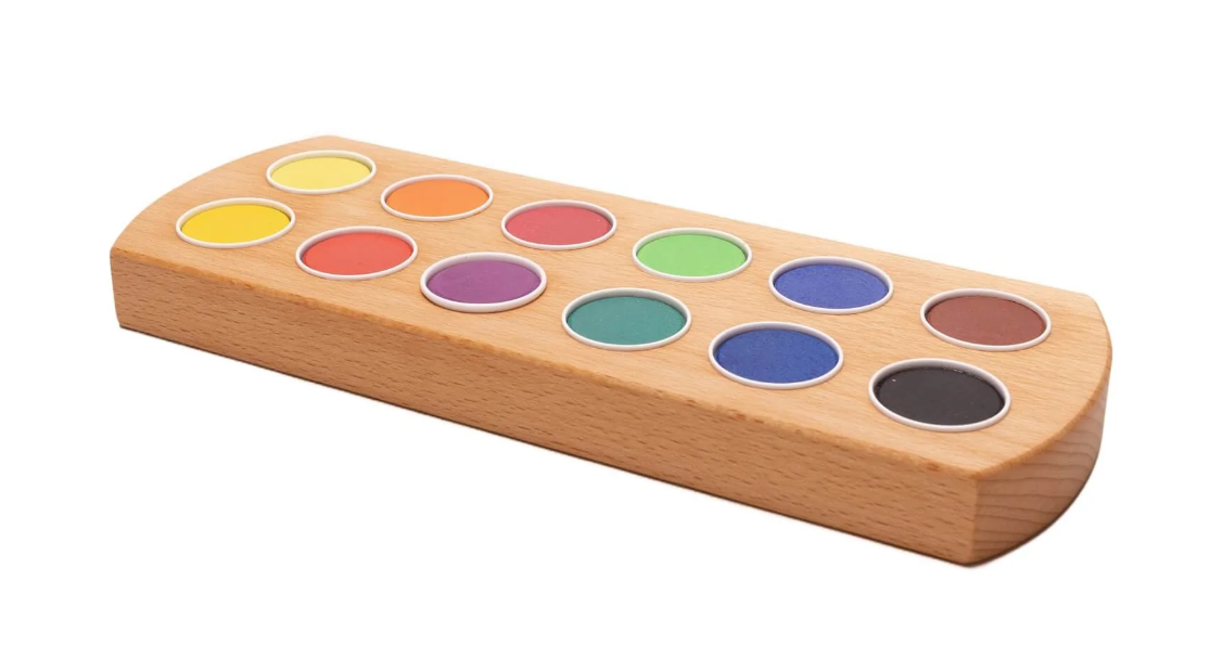 Waterverf houder 12 kleuren afbeelding