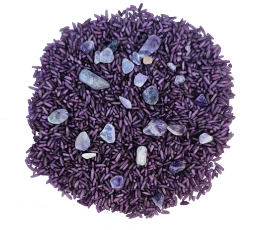 Grennn Speelrijst Shiny Stone mix - 750 gram Grennn Speelrijst Shiny Stone mix - 750 gram