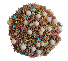 Grennn Speelrijst Sint met Grennn mix - 750 gram Grennn Speelrijst Sint met Grennn mix - 750 gram