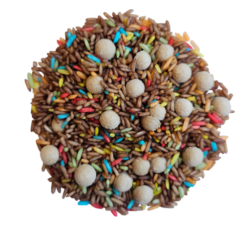 Grennn Speelrijst Sint met Grennn mix - 750 gram Grennn Speelrijst Sint met Grennn mix - 750 gram