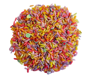 Grennn Speelrijst Fruit mix - 750 gram Grennn Speelrijst Fruit mix - 750 gram