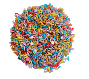 Grennn Speelrijst Candy mix - 750 gram Grennn Speelrijst Candy mix - 750 gram