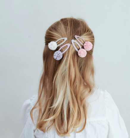 Mimi & Lula Haarclipjes Tulle Pom - 4 stuks Mimi & Lula Haarclipjes Tulle Pom - 4 stuks