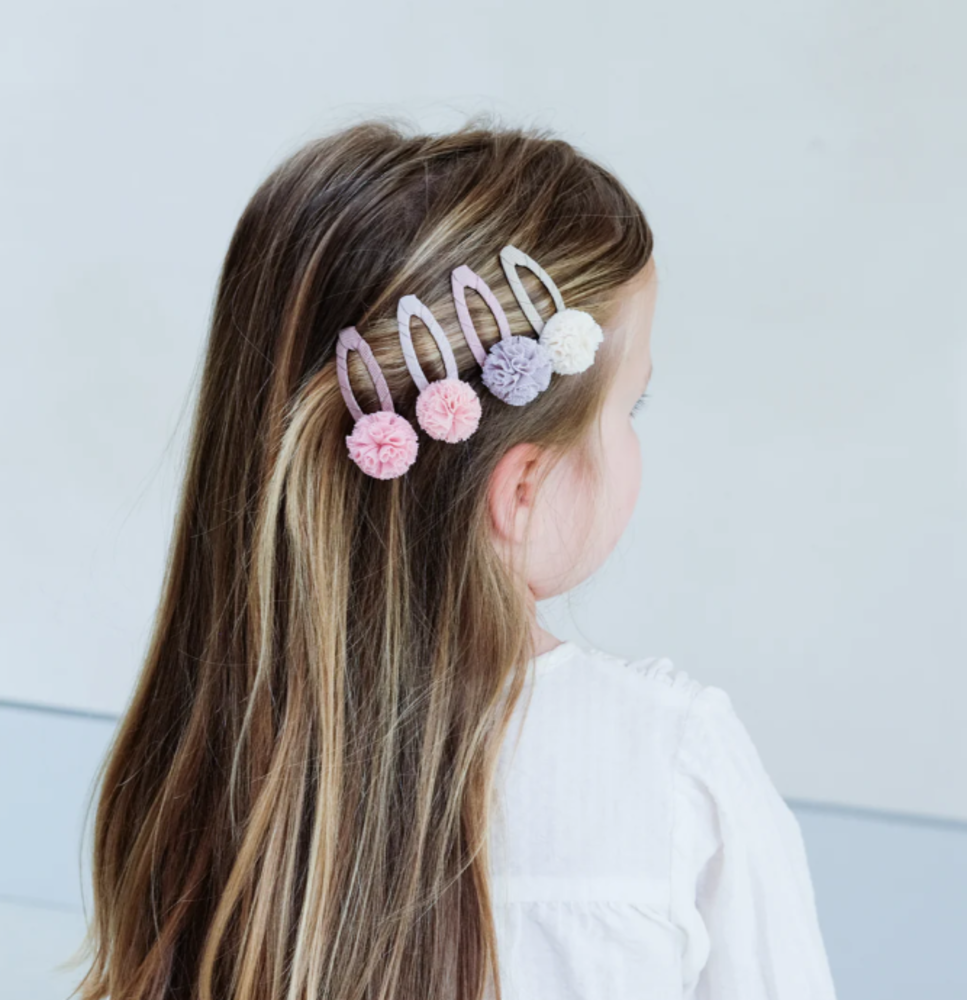 Mimi & Lula Haarclipjes Tulle Pom - 4 stuks Mimi & Lula Haarclipjes Tulle Pom - 4 stuks