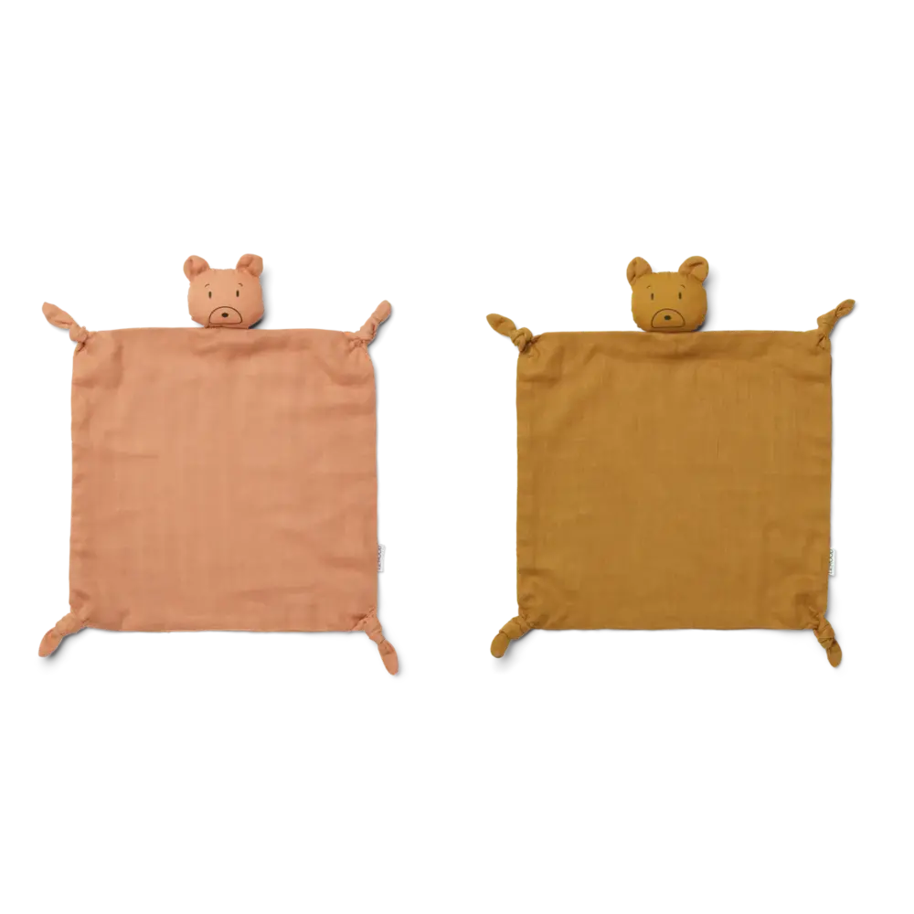Liewood Knuffeldoek Agnete Mr Bear Tuscany Rose 2pack Liewood Knuffeldoek Agnete Mr Bear Tuscany Rose 2pack