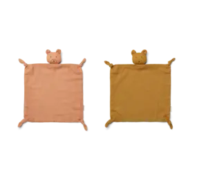Liewood Knuffeldoek Agnete Mr Bear Tuscany Rose 2pack Liewood Knuffeldoek Agnete Mr Bear Tuscany Rose 2pack
