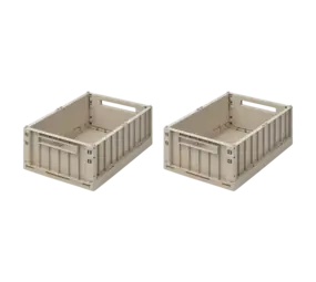 Liewood Weston krat Box M Sandy 2 pack Liewood Weston krat Box M Sandy 2 pack