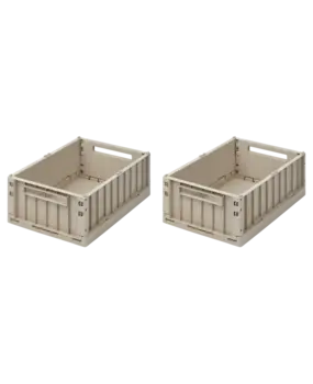 Liewood Weston krat Box M Sandy 2 pack Liewood Weston krat Box M Sandy 2 pack