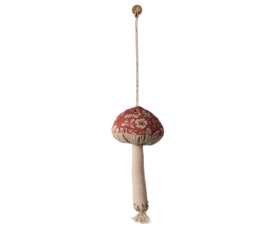 Maileg Kersthanger Mushroom Ornament Blossom Red Maileg Kersthanger Mushroom Ornament Blossom Red