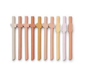 Liewood Silicone Rietjes Baduw Straw 10 pack Liewood Silicone Rietjes Baduw Straw 10 pack