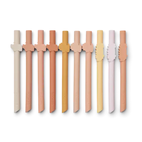 Liewood Silicone Rietjes Baduw Straw 10 pack Liewood Silicone Rietjes Baduw Straw 10 pack
