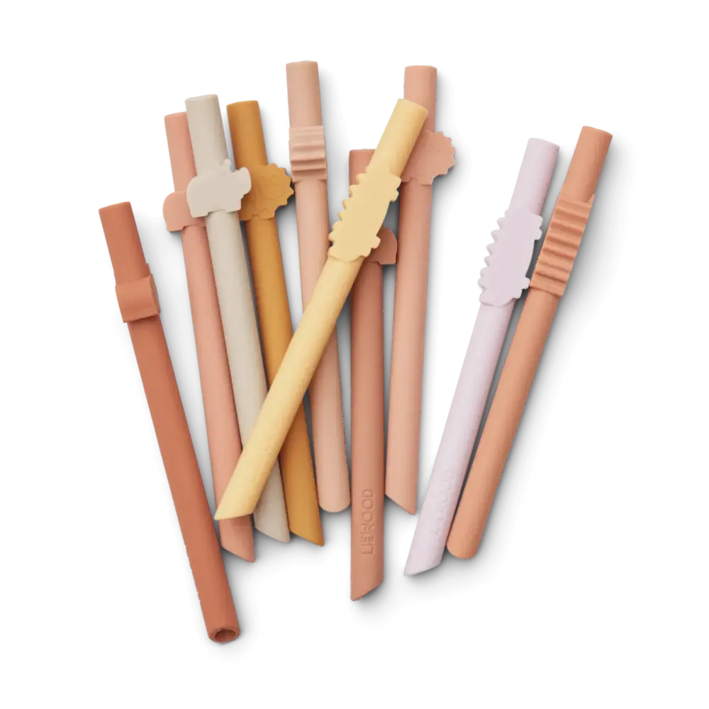 Liewood Silicone Rietjes Baduw Straw 10 pack Liewood Silicone Rietjes Baduw Straw 10 pack