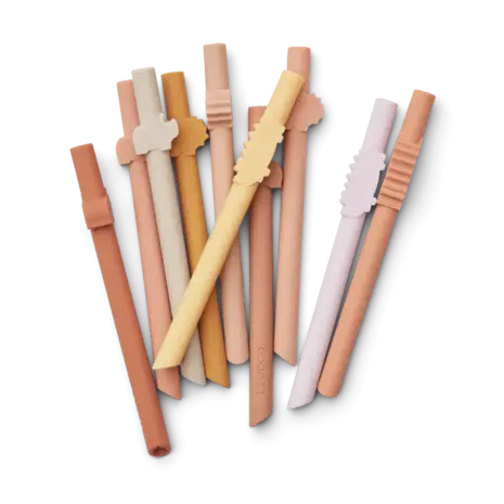 Liewood Silicone Rietjes Baduw Straw 10 pack Liewood Silicone Rietjes Baduw Straw 10 pack