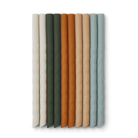 Liewood Silicone Rietjes Timoti Straw 10 pack Liewood Silicone Rietjes Timoti Straw 10 pack
