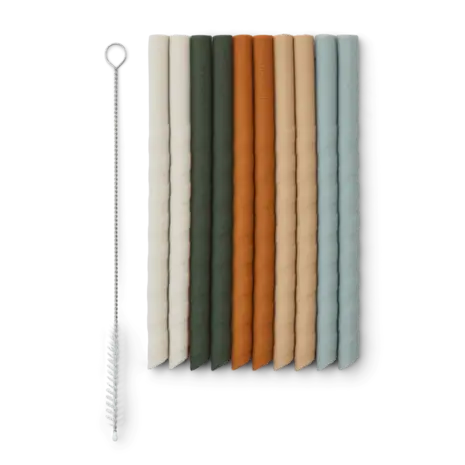 Liewood Silicone Rietjes Timoti Straw 10 pack Liewood Silicone Rietjes Timoti Straw 10 pack