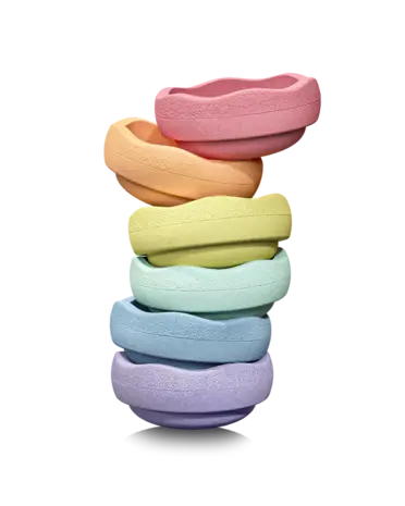 Stapelstein Original Mini Regenboog - Pastel Stapelstein Original Mini Regenboog - Pastel