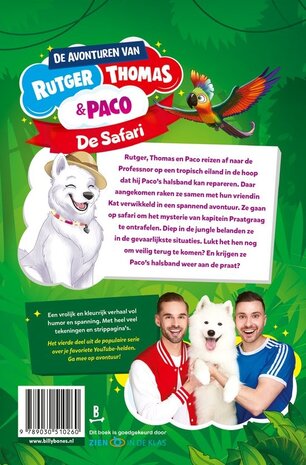 Boek De Avonturen van Rutger, Thomas en Paco deel 4 De Safari Boek De Avonturen van Rutger, Thomas en Paco deel 4 De Safari