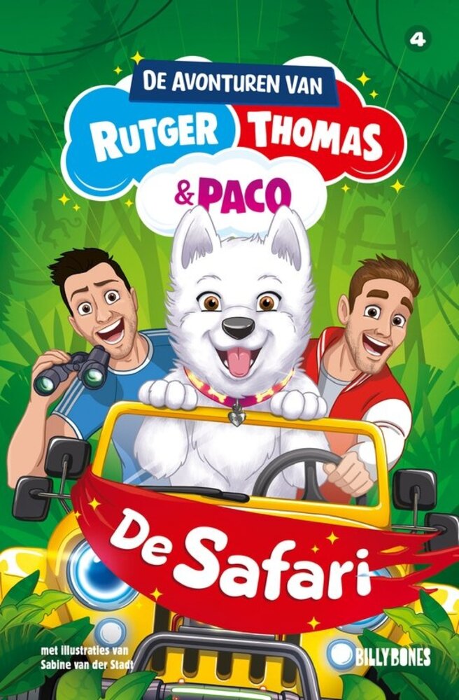 Boek De Avonturen van Rutger, Thomas en Paco deel 4 De Safari Boek De Avonturen van Rutger, Thomas en Paco deel 4 De Safari