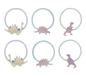 Mimi & Lula Elastiekjes Dino 6 stuks Mimi & Lula Elastiekjes Dino 6 stuks