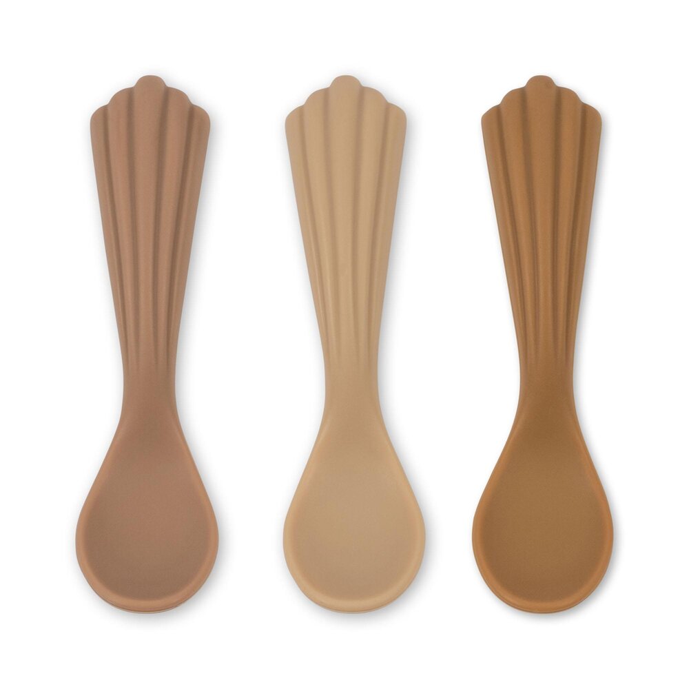 Konges Slojd Silicone Lepels Shell 3 Pack Konges Slojd Silicone Lepels Shell 3 Pack