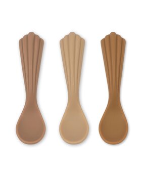 Konges Slojd Silicone Lepels Shell 3 Pack