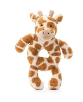 Jellycat Bashful Giraffe Ring Rattle