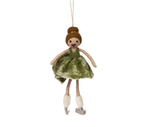 Sjaal met Verhaal Decoratie Hanger Kunstschaatsster - Groen Sjaal met Verhaal Decoratie Hanger Kunstschaatsster - Groen