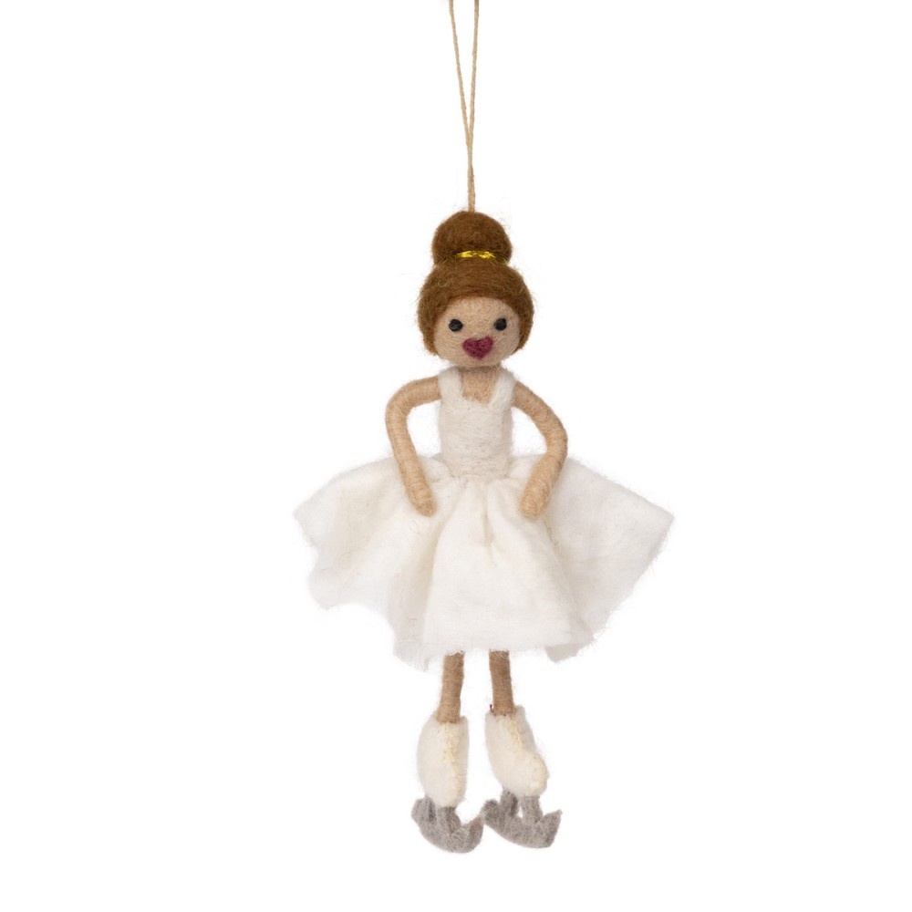 Decoratie Hanger Kunstschaatsster - Wit afbeelding