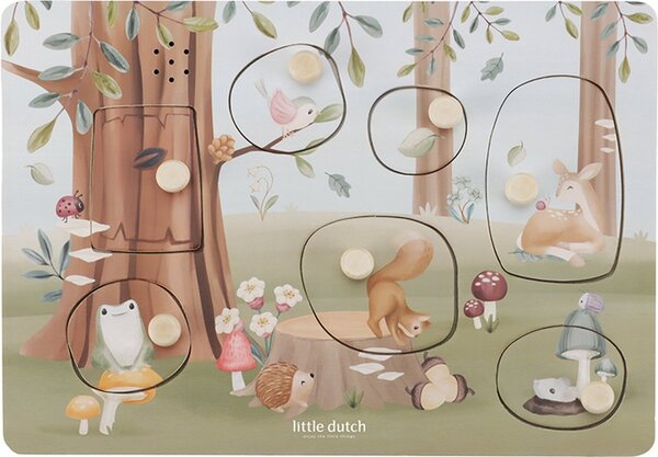 Little Dutch Houten geluidenpuzzel Forest Friends Little Dutch Houten geluidenpuzzel Forest Friends