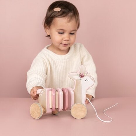 Little Dutch Houten Trekdier Hert - Fairy Garden Little Dutch Houten Trekdier Hert - Fairy Garden