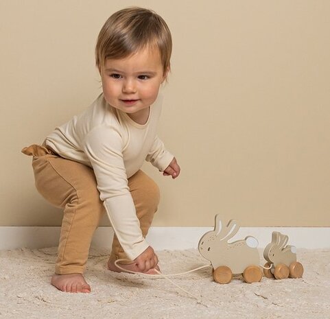 Little Dutch Houten Trekdier Konijnen - Baby bunny Little Dutch Houten Trekdier Konijnen - Baby bunny
