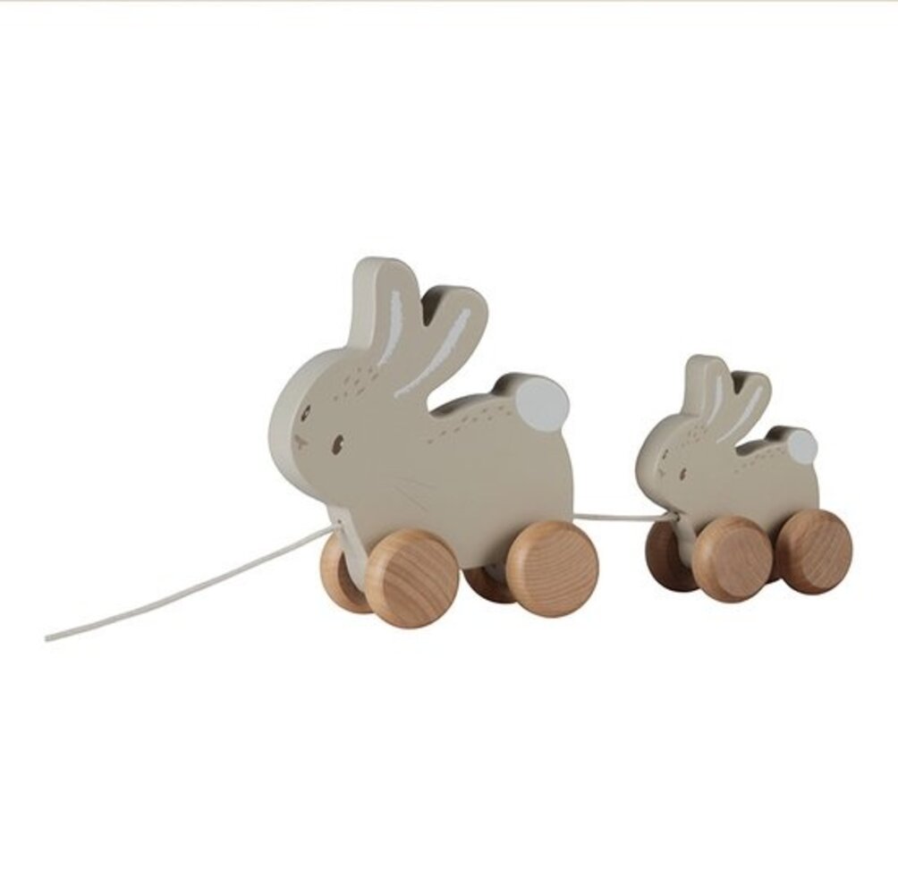 Little Dutch Houten Trekdier Konijnen - Baby bunny Little Dutch Houten Trekdier Konijnen - Baby bunny