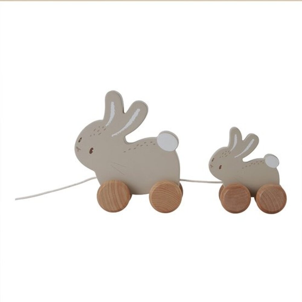 Little Dutch Houten Trekdier Konijnen - Baby bunny Little Dutch Houten Trekdier Konijnen - Baby bunny