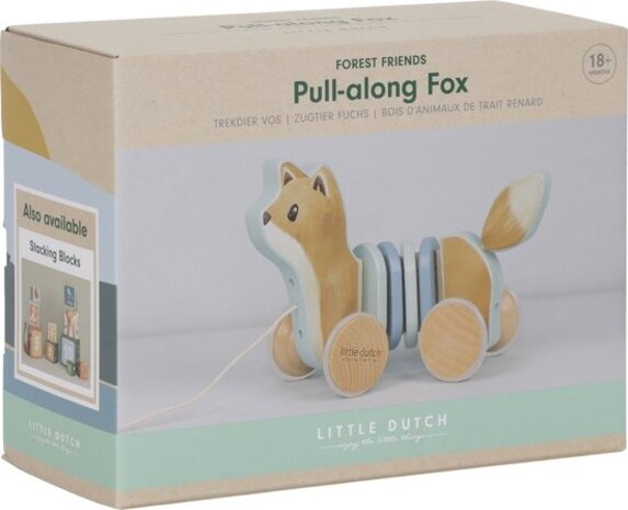 Little Dutch Houten Trekdier Vos - Forest Friends Little Dutch Houten Trekdier Vos - Forest Friends