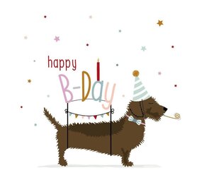 Mevrouw Emmer Wenskaart Happy B-Day Mevrouw Emmer Wenskaart Happy B-Day